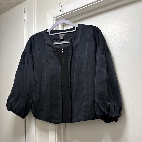 Kenneth Cole Reaction silk cropped jacket - size XS - Picture 1 of 7